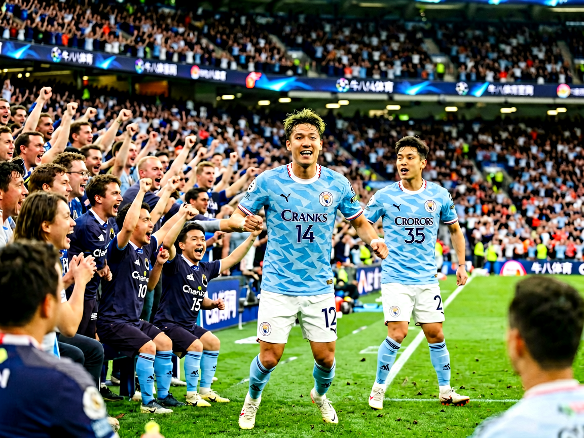 体育场内球迷热情氛围